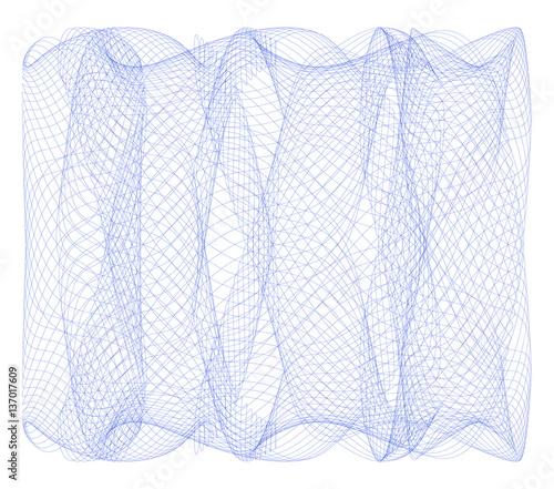 Guilloche Lissajous Element -  vector illustration