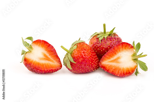 Fresh strawberries close-up.