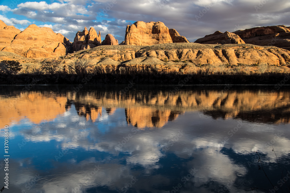 Colorado River Reflections near Moab