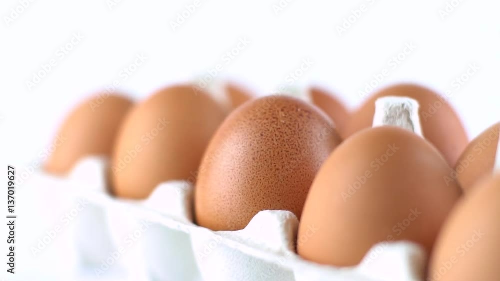 Eggs with brown shell isolated on white Eggs with brown shell isolated on white