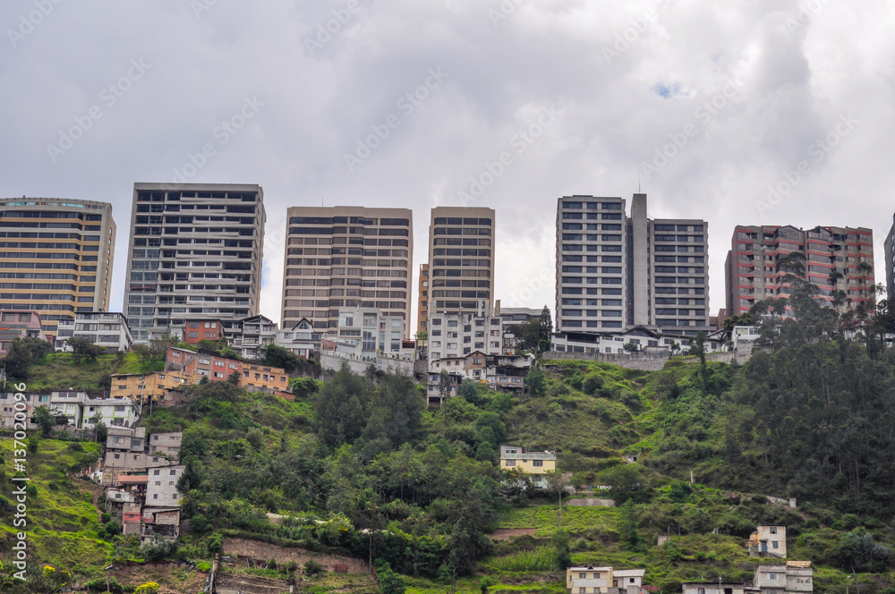 Fototapeta premium Guapulo neighborhood in Quito, Ecuador