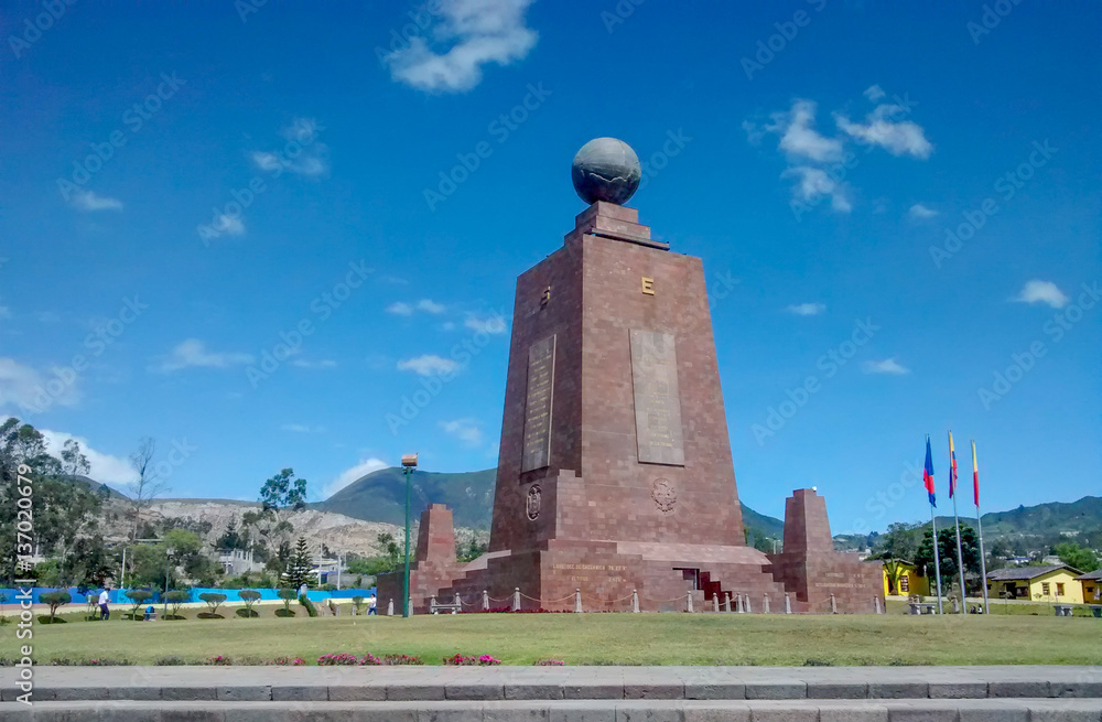 Middle of the world Monument in Quito, Ecuador