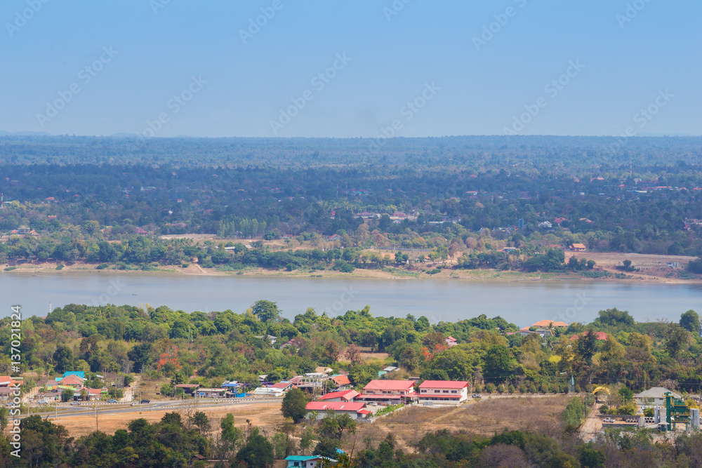 mekong river at Mukdahan, Thailand