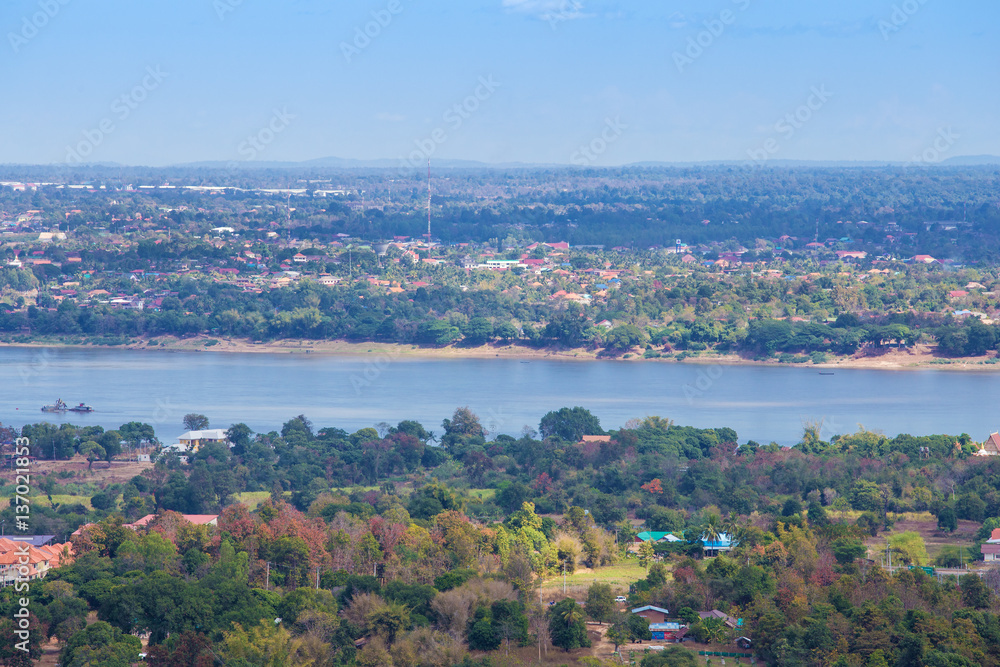 mekong river at Mukdahan, Thailand