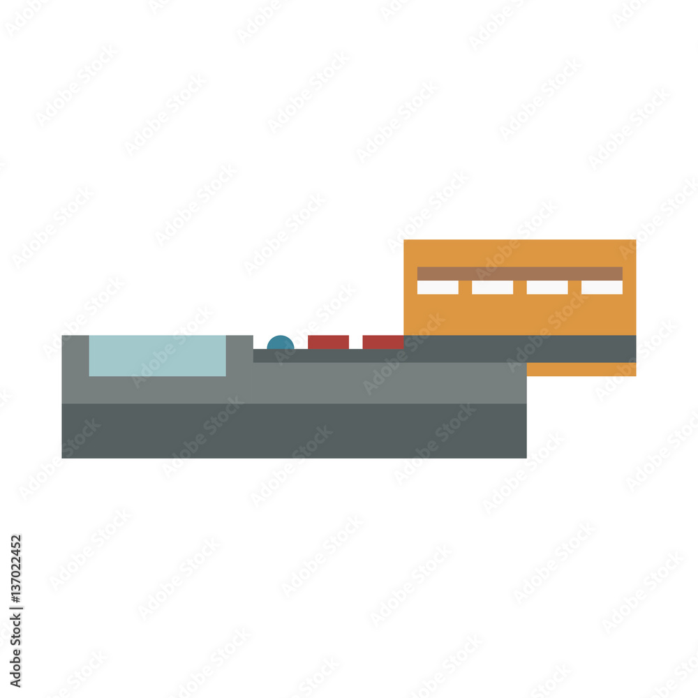 ATM payment card terminal vector illustration. ATM payment card terminal vector illustration.