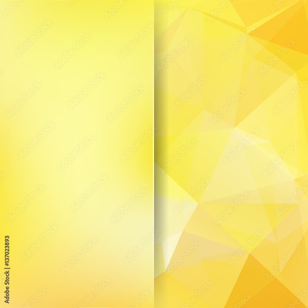 Background of geometric shapes. Blur background with glass. Yellow mosaic pattern. Vector EPS 10. Vector illustration Background of geometric shapes. Blur background with glass. Yellow mosaic pattern. Vector EPS 10. Vector illustration