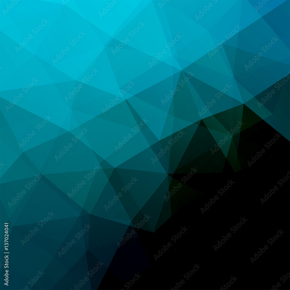 Abstract geometric style blue background. Vector illustration