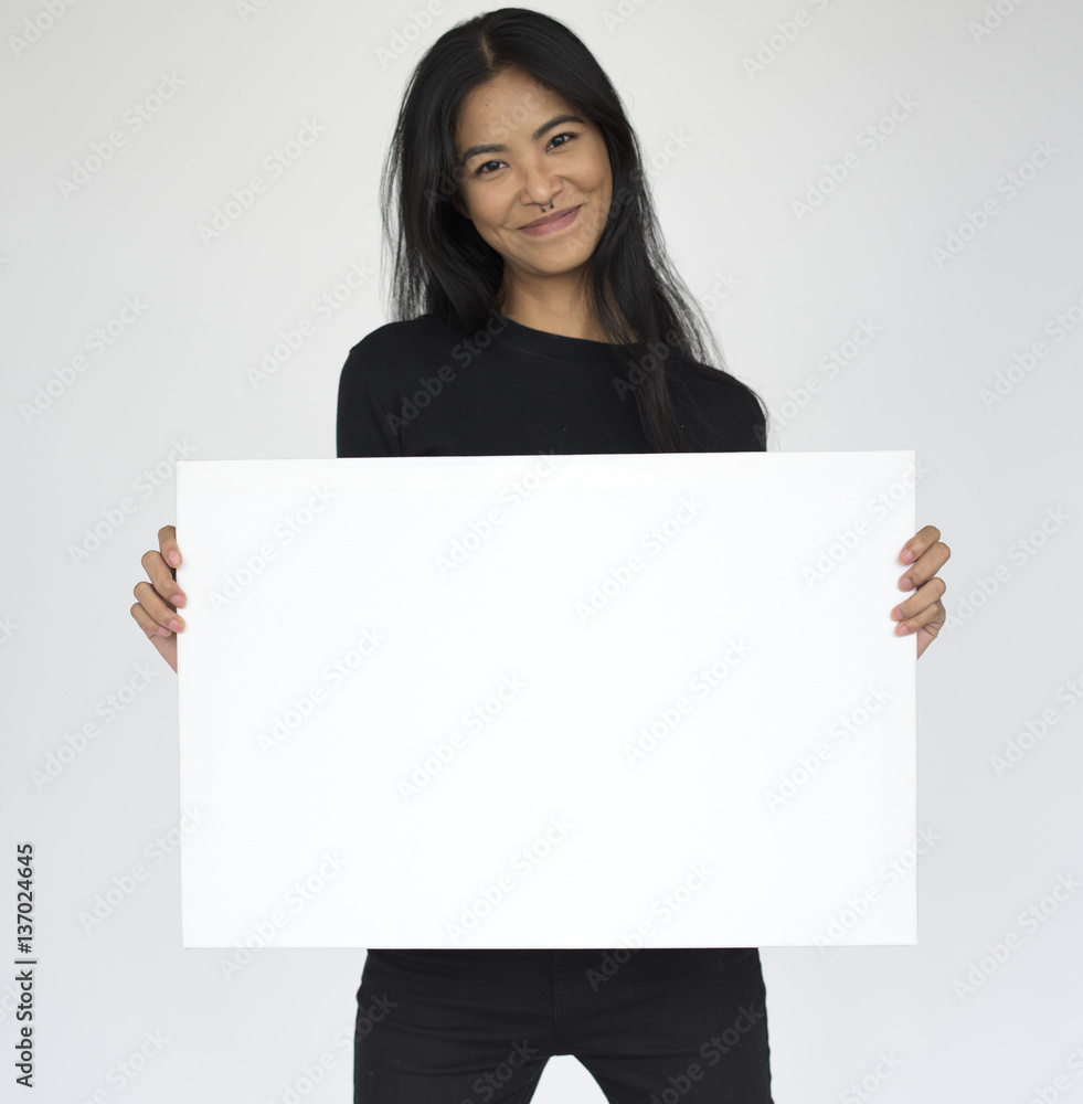 Studio People Shoot Portrait Isolated on White Studio People Shoot Portrait Isolated on White