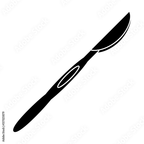 scalpel surgery tool hospital pictogram vector illustration eps 10