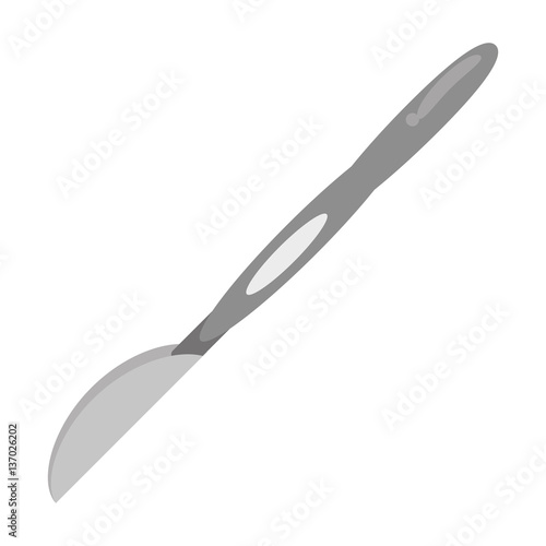 Obraz na plátně scalpel surgery tool hospital vector illustration eps 10