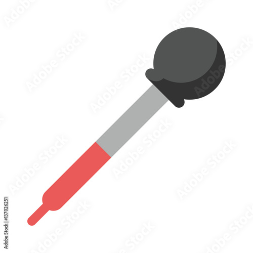 dropper laboratory test glass vector illustration eps 10