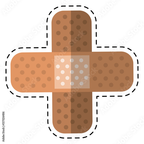 cartoon medical plaster bandage adhesive vector illustration eps 10