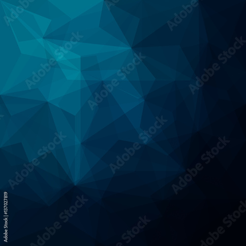 Abstract blue geometric background - Vector 