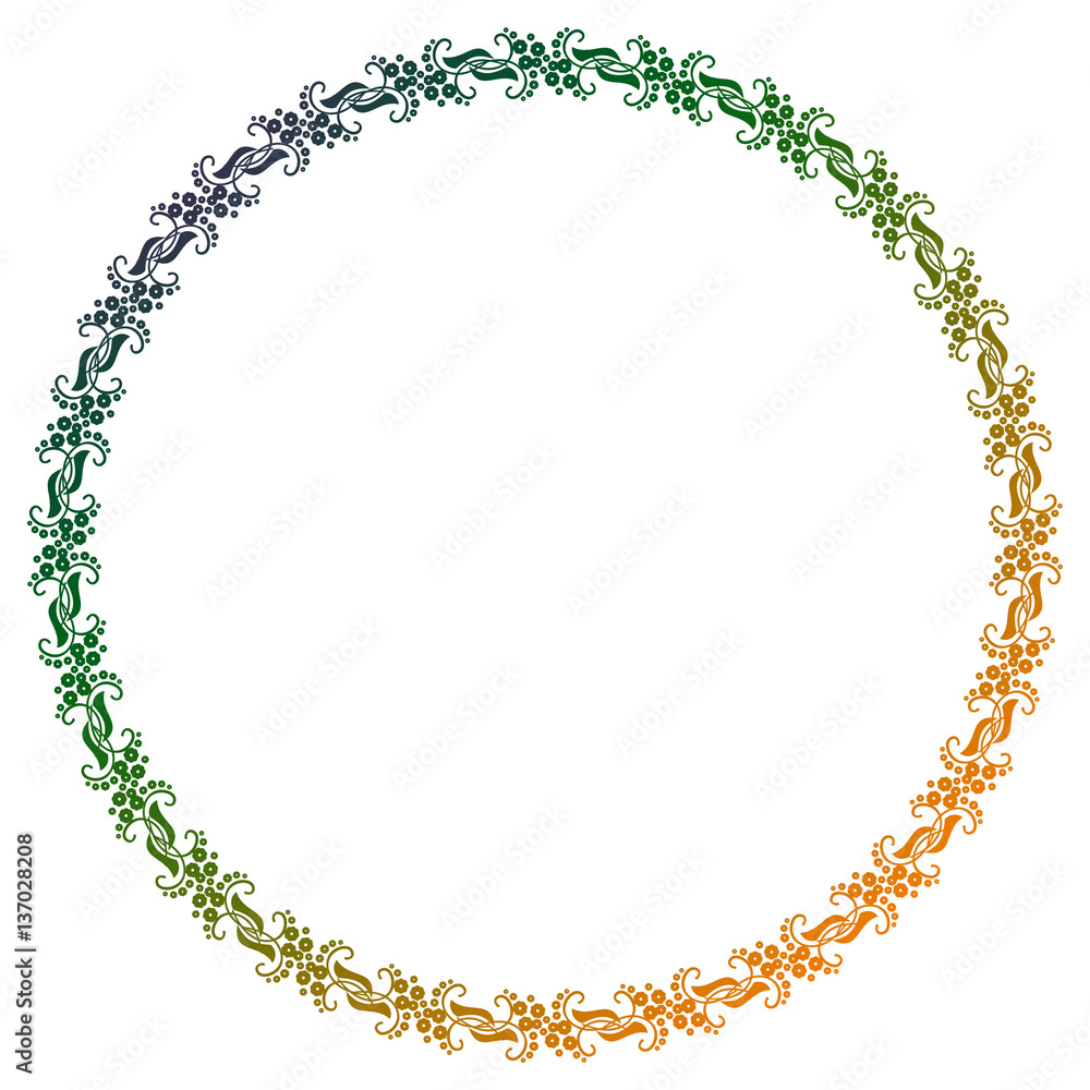 Beautiful round gradient frame. Raster clip art. Beautiful round gradient frame. Raster clip art.
