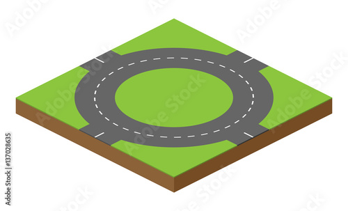 vector road brick