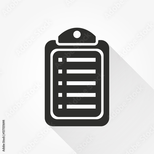 Clipboard vector icon