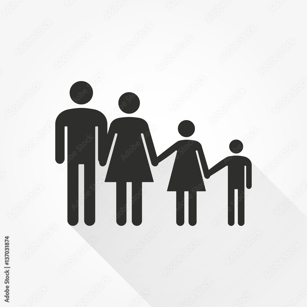 Family vector icon Family vector icon