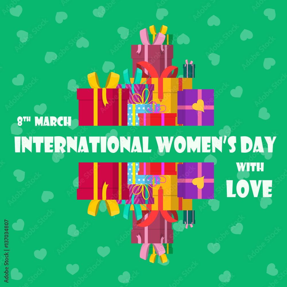 Postcard for women's day Postcard for women's day