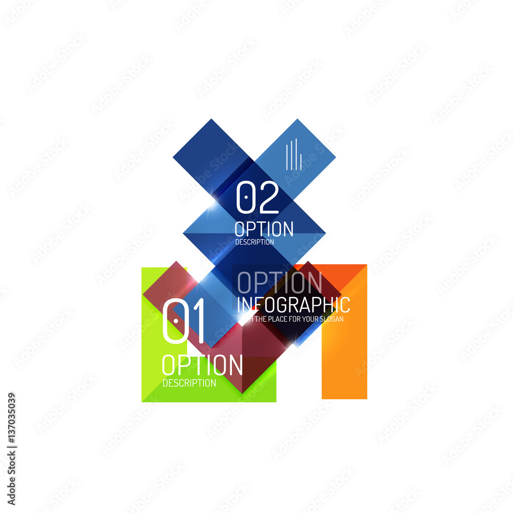 Creative paper geometric business infographic background templates Creative paper geometric business infographic background templates