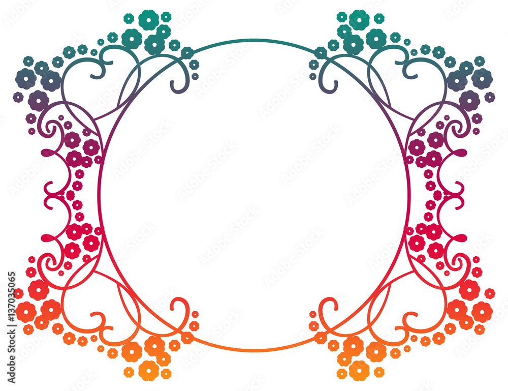 Beautiful round gradient frame. Raster clip art. Beautiful round gradient frame. Raster clip art.