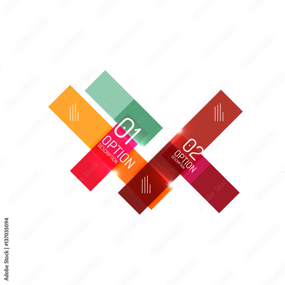 Abstract vector business geometric infographics