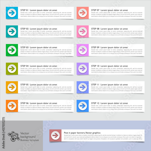 Infographic Vector Arrow Button