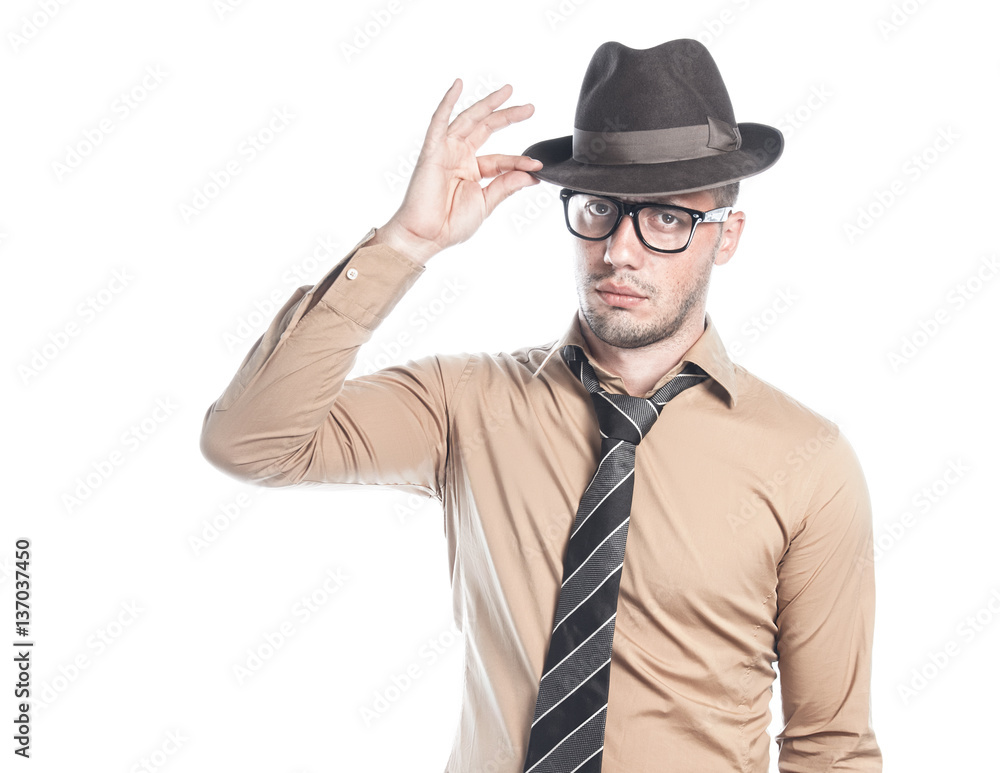 Retro american businessman Retro american businessman