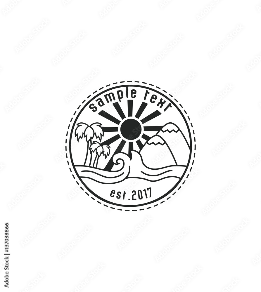 Hipster logo. Nature theme. Hipster logo. Nature theme.