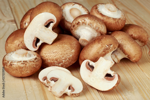 the raw royal mushrooms