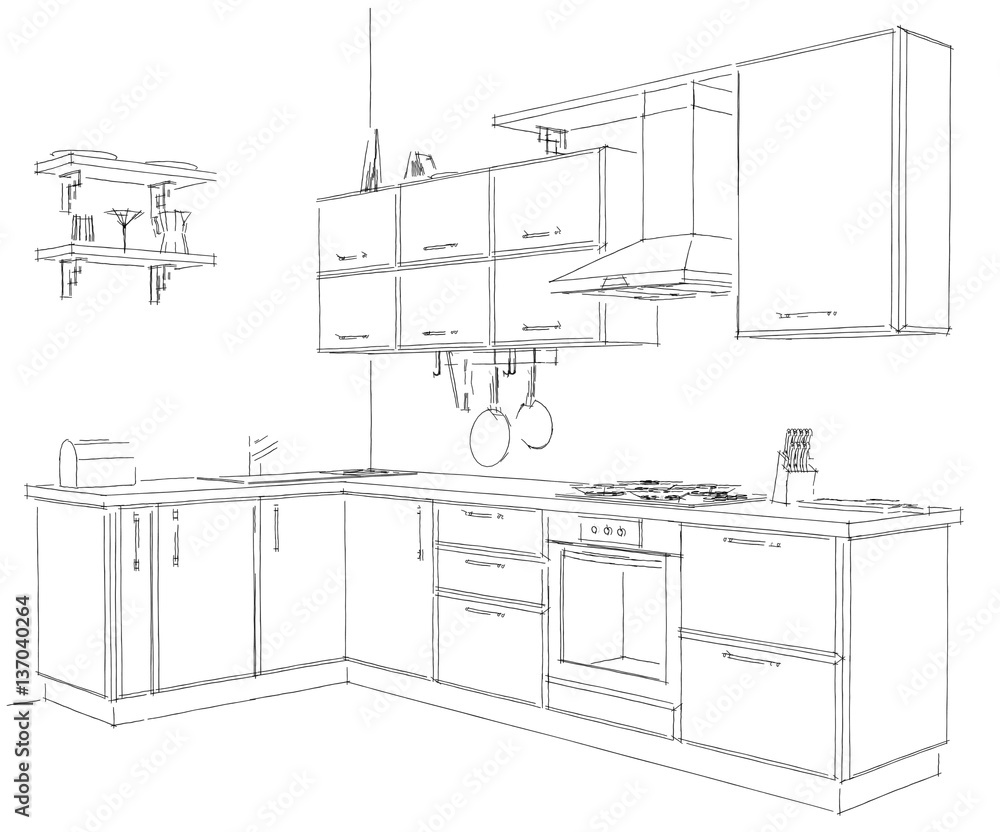 Kitchen Interior Design Sketches | Kitchen Interior Design S… | Flickr