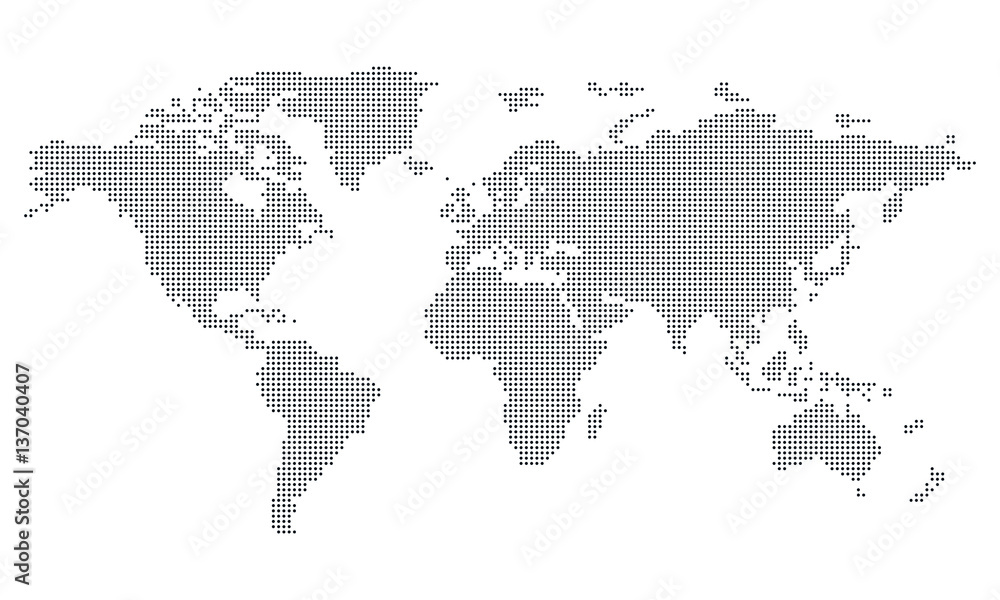 Pictogram - World map, Dots, Circle, medium - Object, Icon, Symbol Pictogram - World map, Dots, Circle, medium - Object, Icon, Symbol