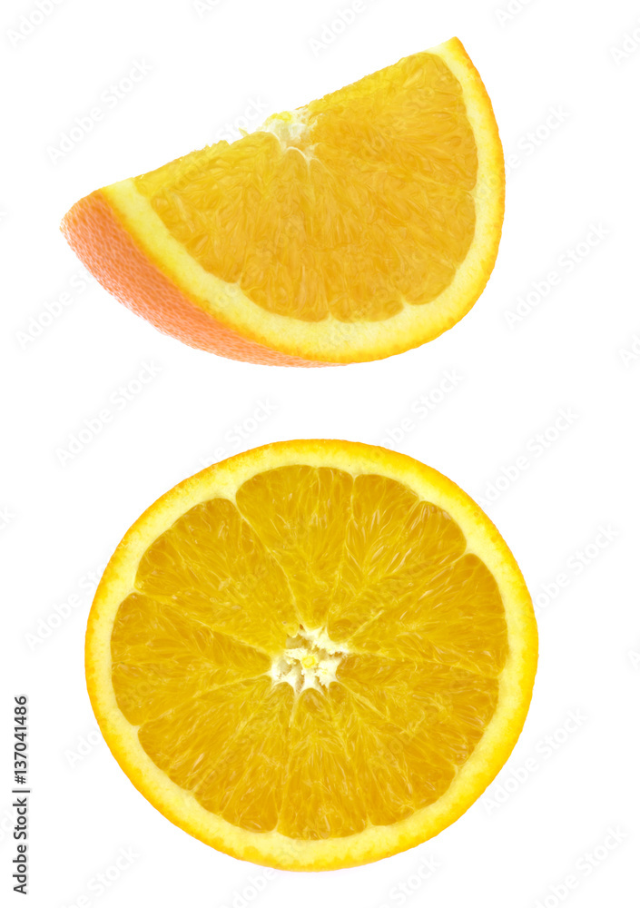 Orange slice isolated Orange slice isolated