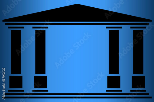 Temple 4 colonnes (2). Fond nuit 