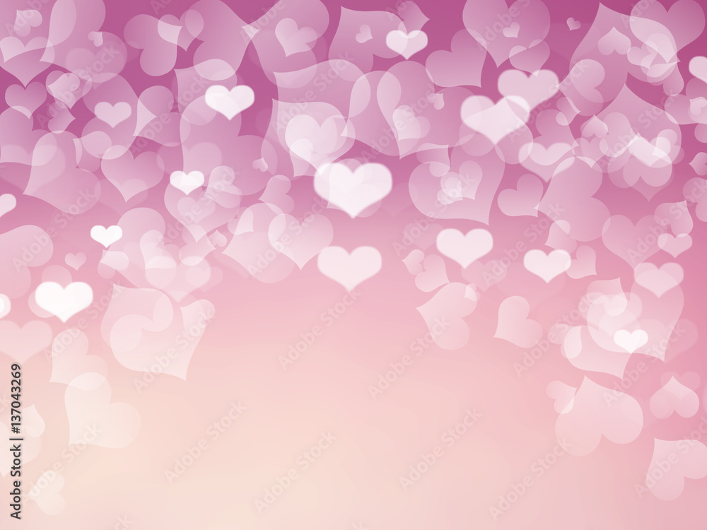 love abstract background heart colorful pink white