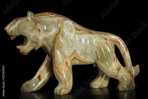 Stone figure of a tiger