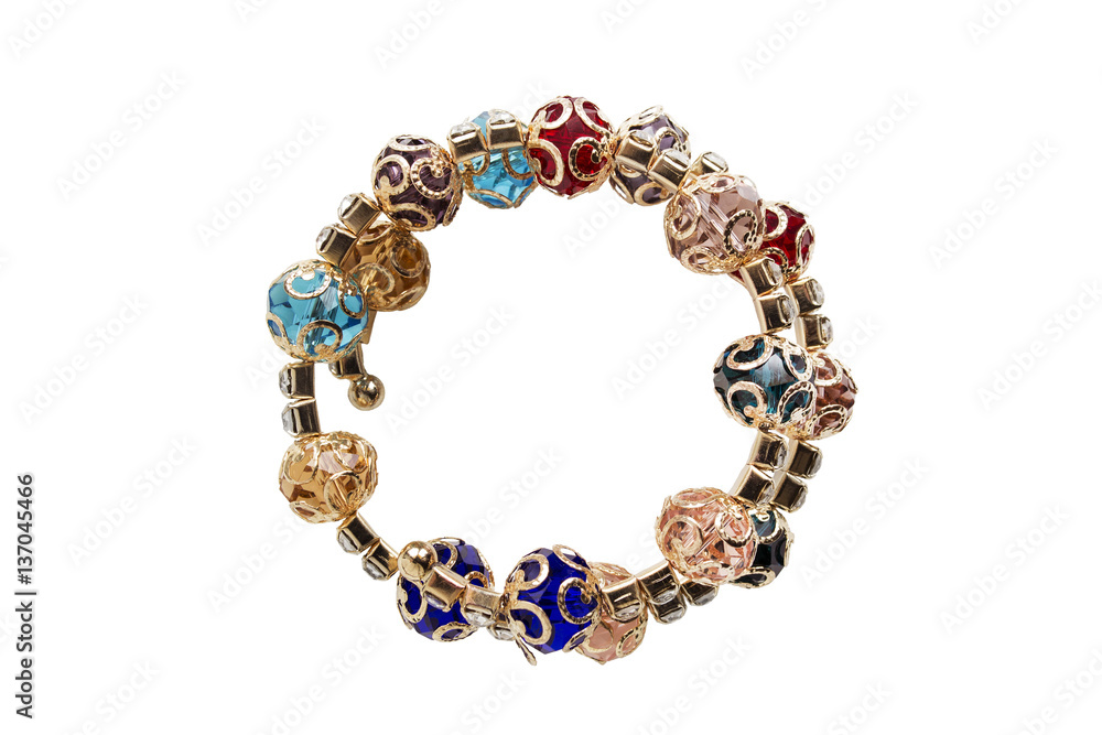 Obraz premium Golden bracelet isolated