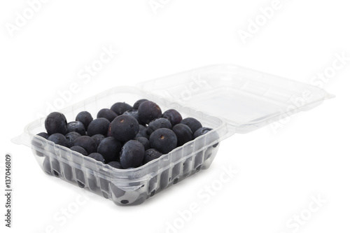 blueberry in plastic package