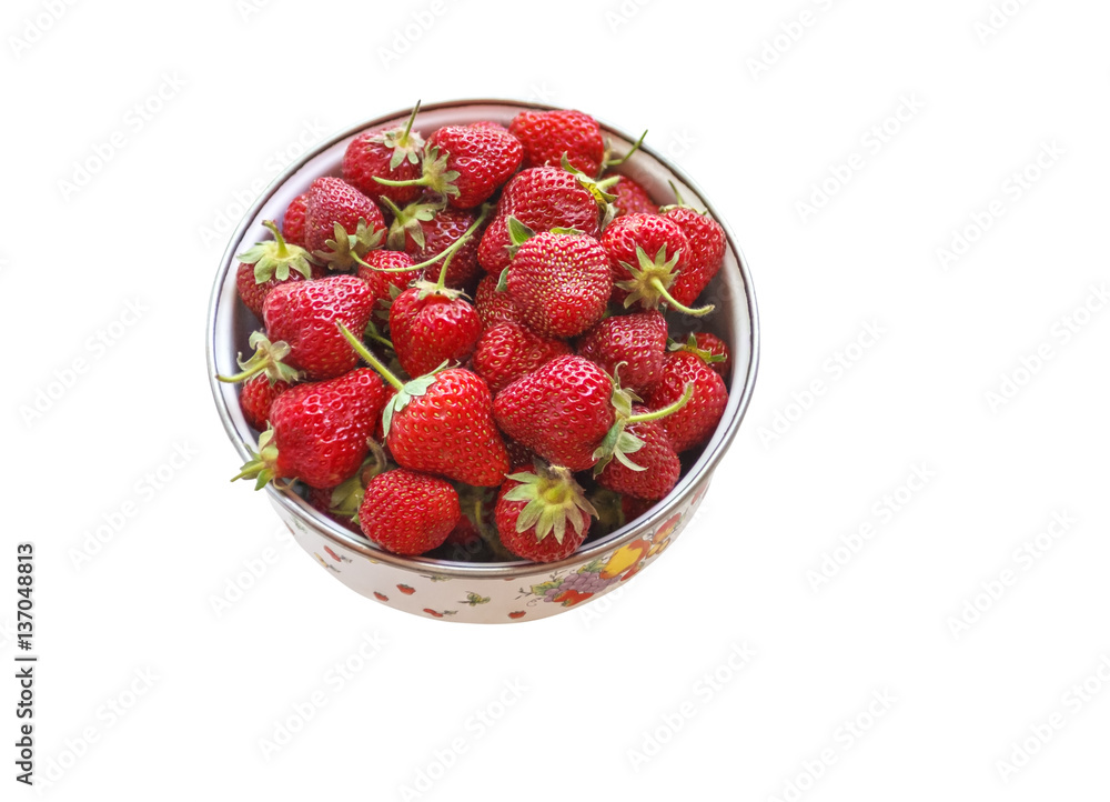 bowl of fresh strawberries. bowl of fresh strawberries.