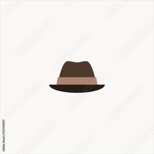 Men's hat icon. flat design