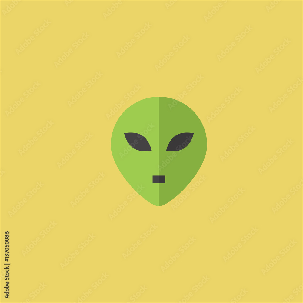 alien icon flat design alien icon flat design