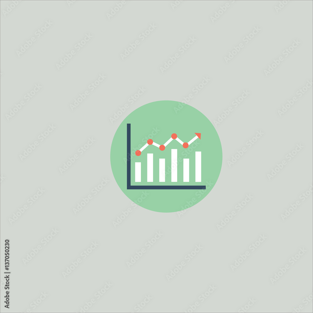 analytics icon flat design analytics icon flat design