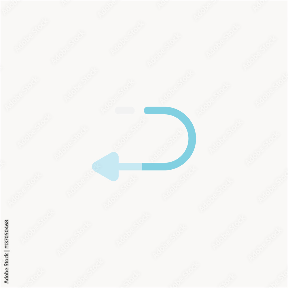 back icon flat design back icon flat design