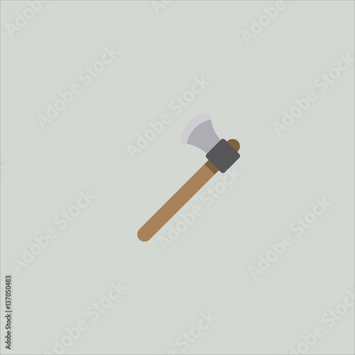 axe icon flat design