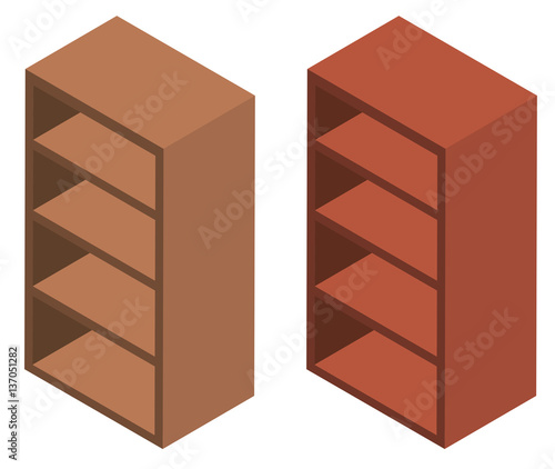 3D design for wooden shelves