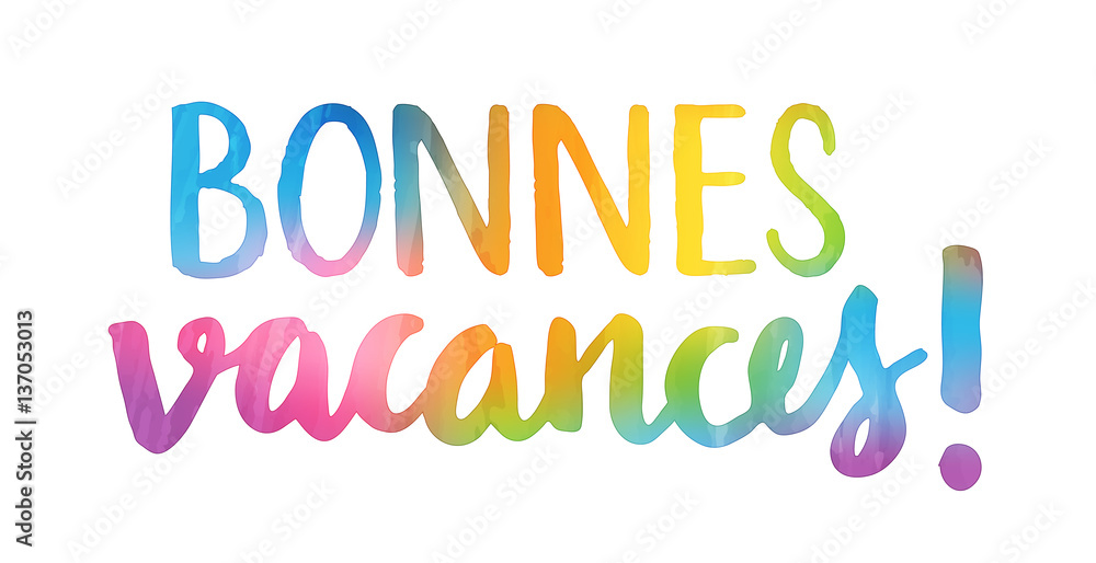 Aquarelle BONNES VACANCES