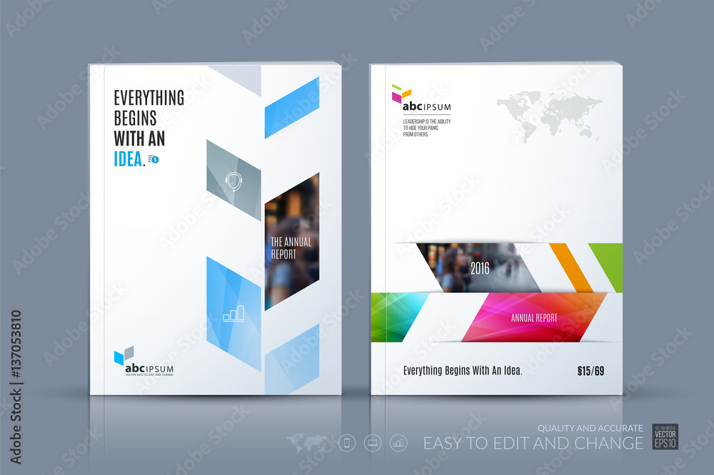 Business vector template. Brochure layout, cover modern design a