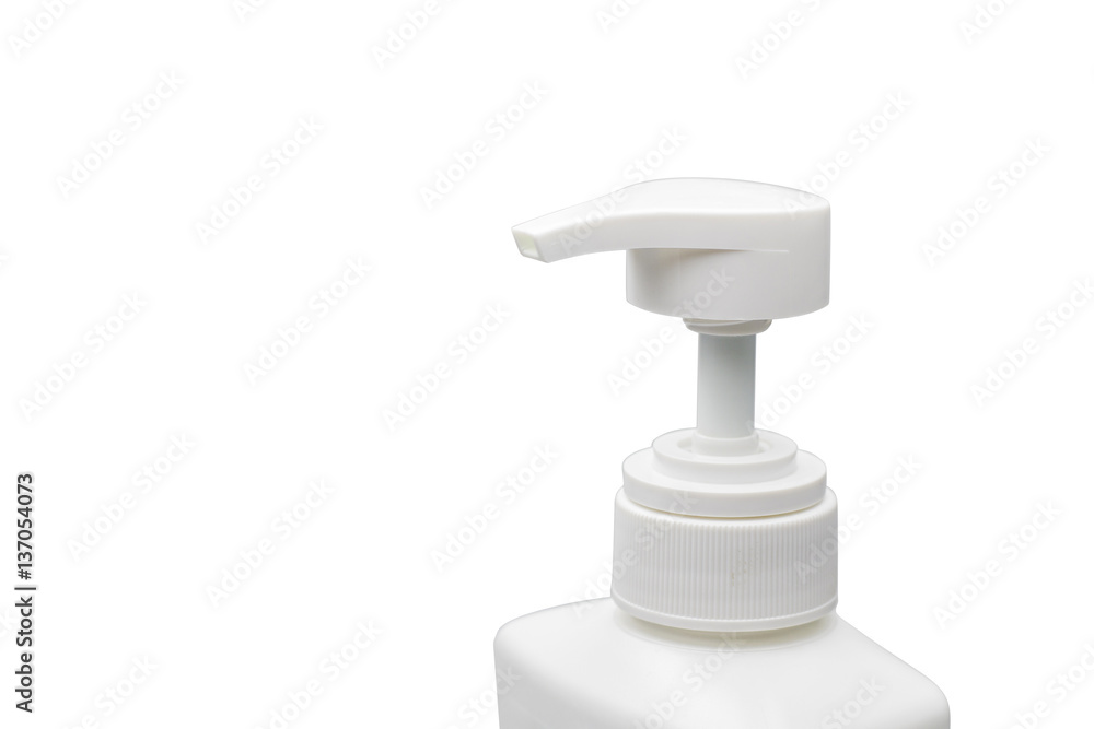 Gel, Foam or Liquid Soap dispenser pump plastic bottle on white baclground. Gel, Foam or Liquid Soap dispenser pump plastic bottle on white baclground.