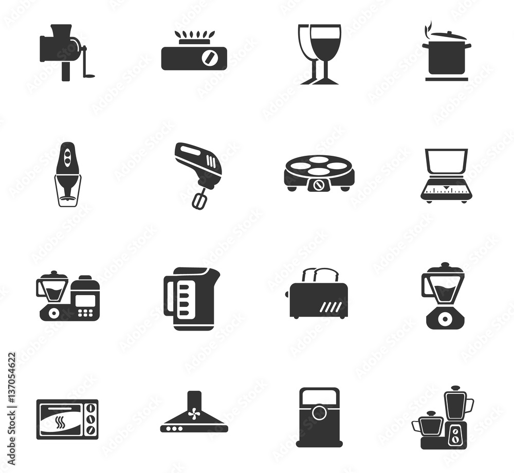 kitchen icon set kitchen icon set