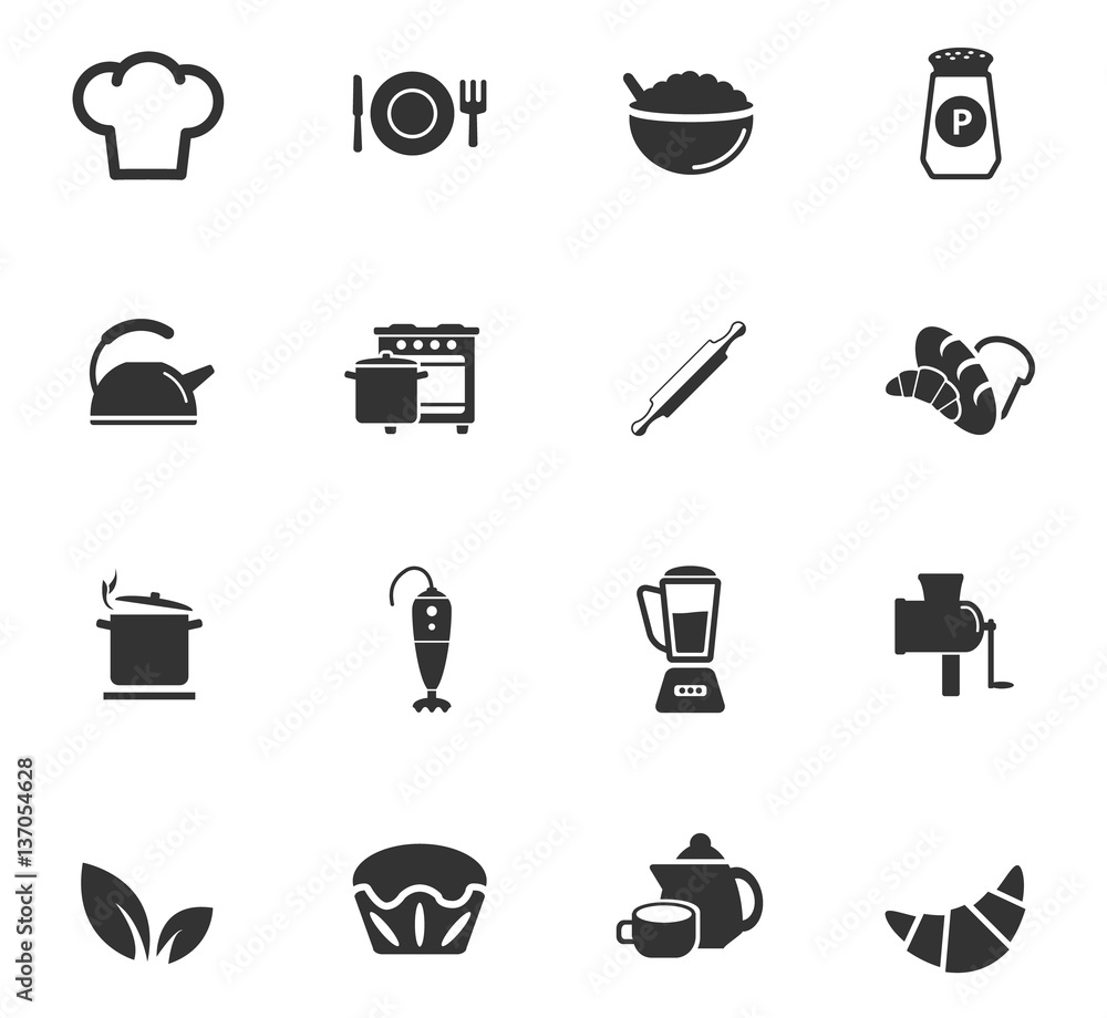 kitchen icon set