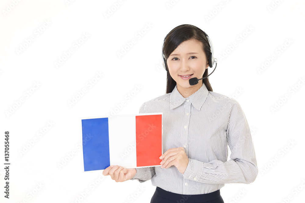 笑顔のオペレーター